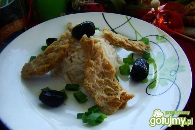 Ryż z kotletami sojowymi 