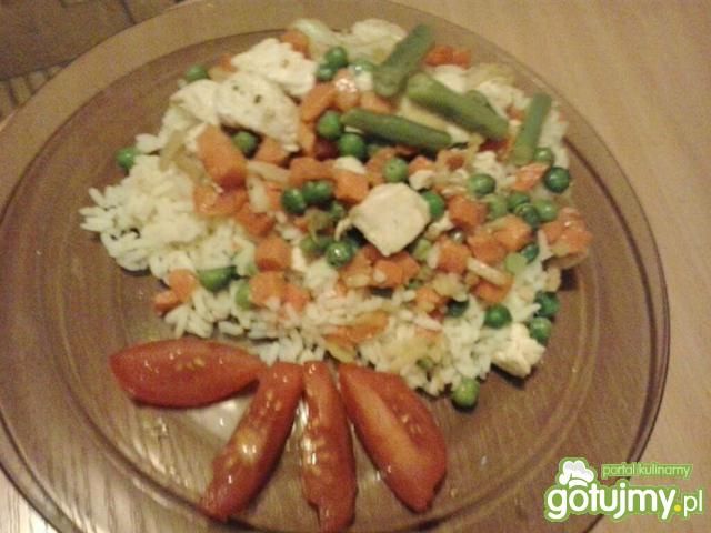 Ryż z kurczakiem i warzywami 3