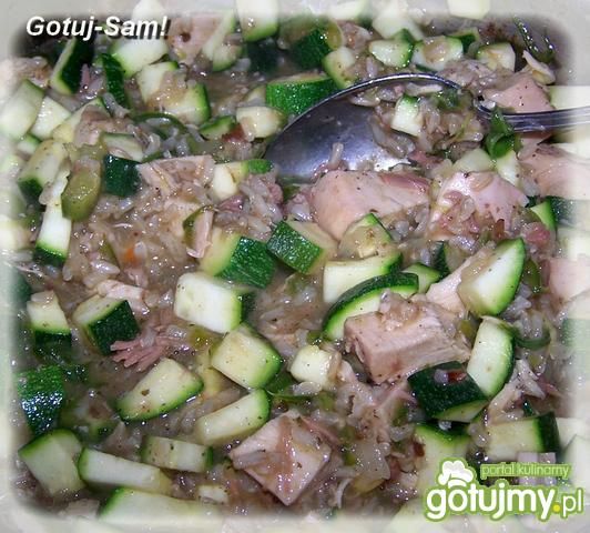 Ryż z kurczakiem na zielono