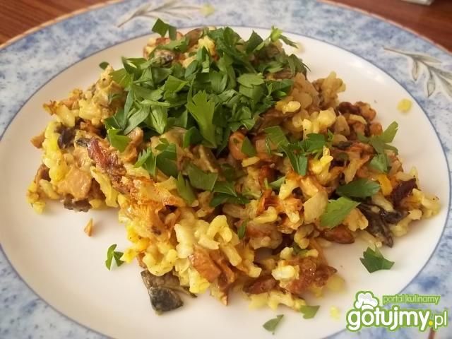 Ryż z leśnymi grzybami