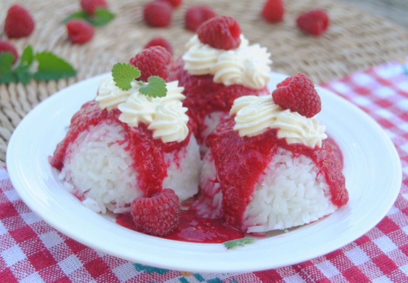 Ryż z malinami- danie z dzieciństwa