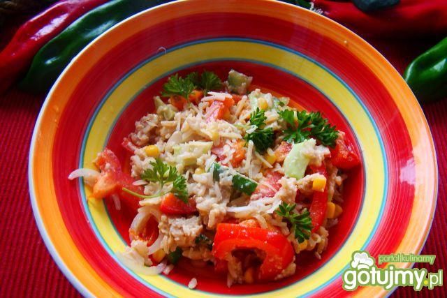 Ryz z warzywami i parmezanem . Ryz z warzywami i parmezanem .