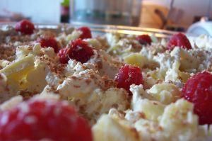 Ryż ze śmietaną i owocami 