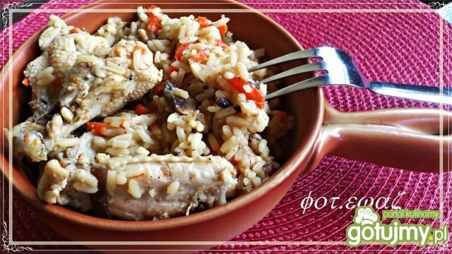 Ryżotto na skrzydełkach