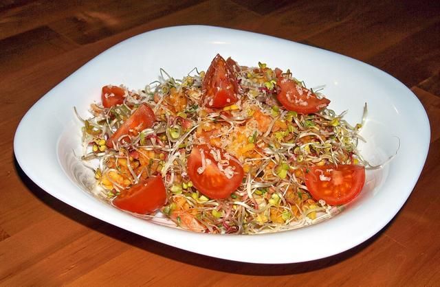 ryżowa potrawka pod kiełkami ryżowa potrawka pod kiełkami