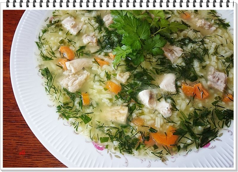 Ryżowa zupa Eli z ziołami Ryżowa zupa Eli z ziołami