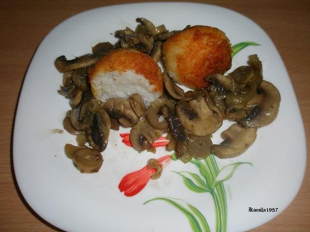 Ryżowe kulki z pieczarkami Ryżowe kulki z pieczarkami