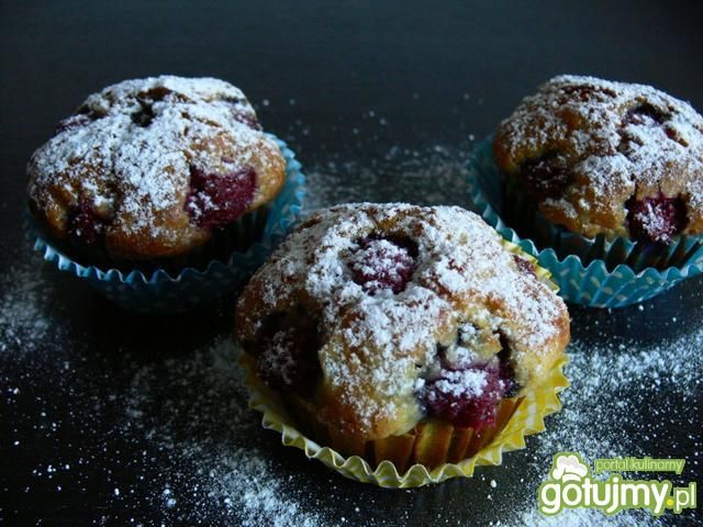 Ryżowe muffinki z malinami Ryżowe muffinki z malinami