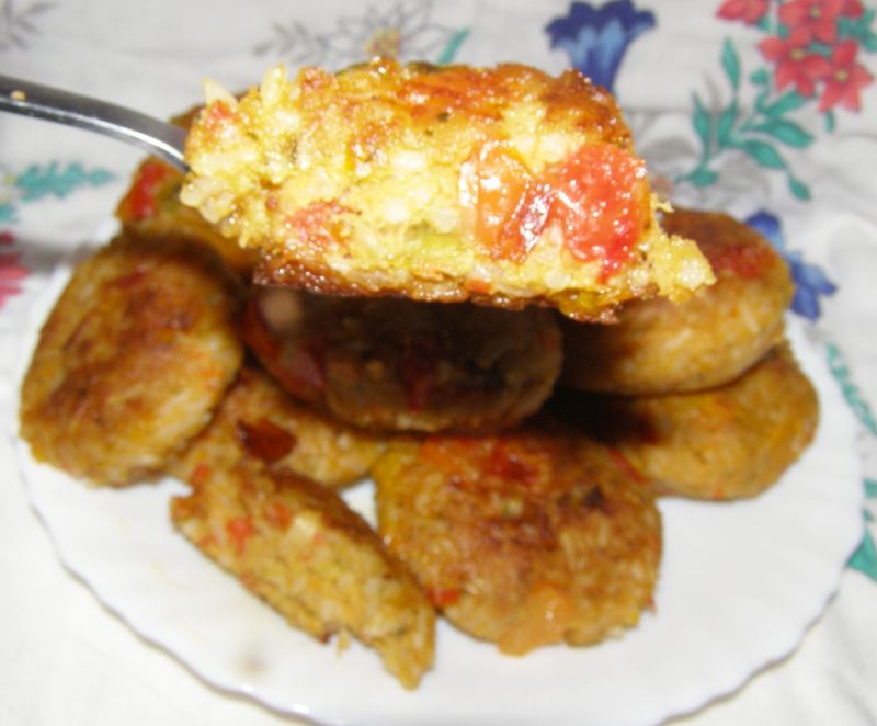 Ryżowo-paprykowe kotlety