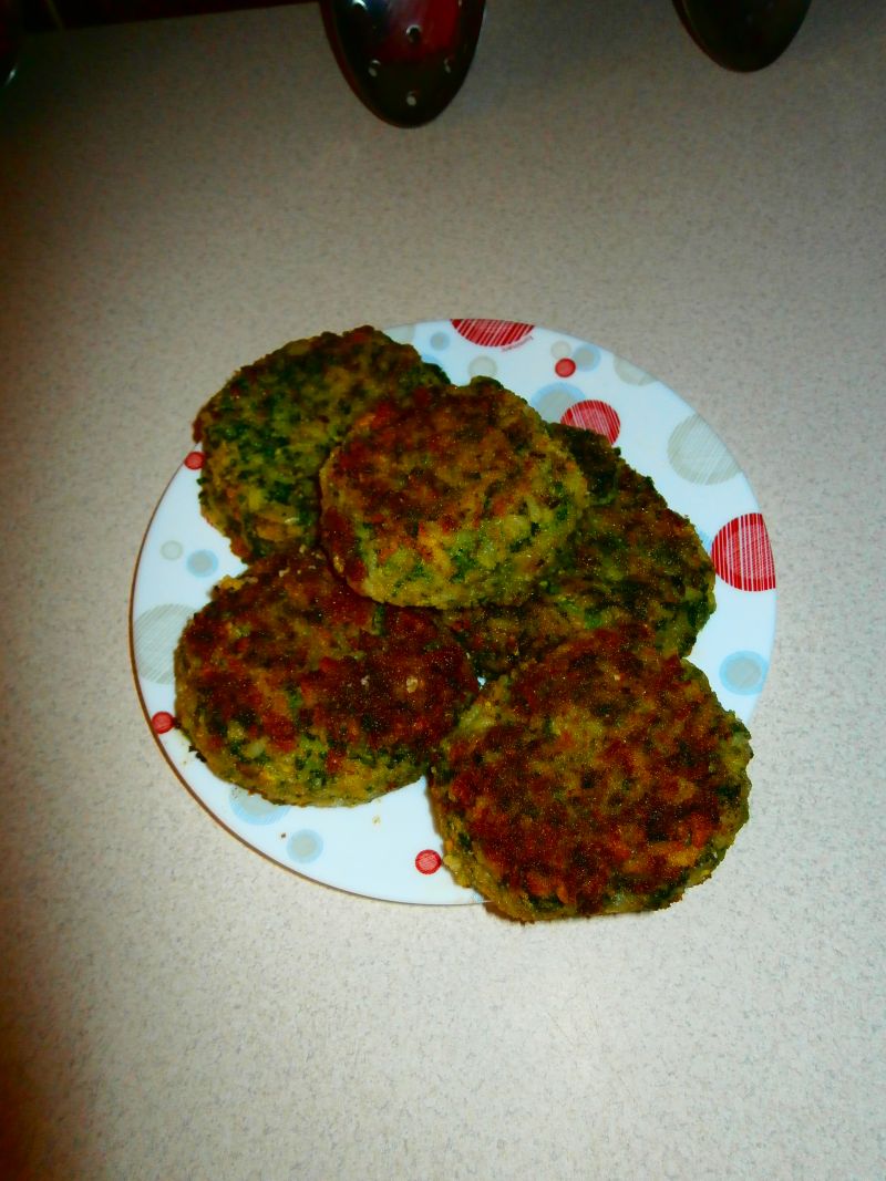 Ryżowo - szpinakowe kotleciki