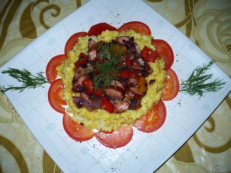 Ryżowy kwiat z dodatkami