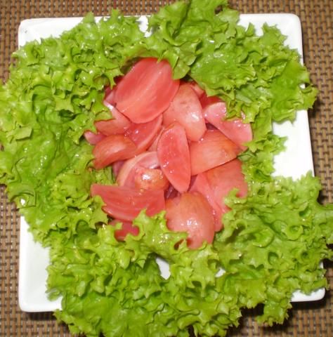 Rzodkiewki marynowane z miodem :