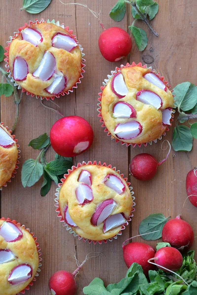 Rzodkiewkowe muffinki Rzodkiewkowe muffinki
