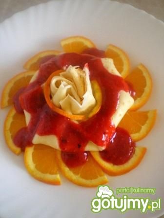 Sakiewki naleśnikowe na pomarańczach  Sakiewki naleśnikowe na pomarańczach