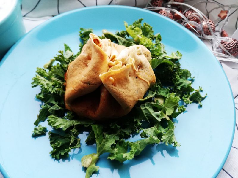 Sakiewki z marchewką oraz indykiem Sakiewki z marchewką oraz indykiem