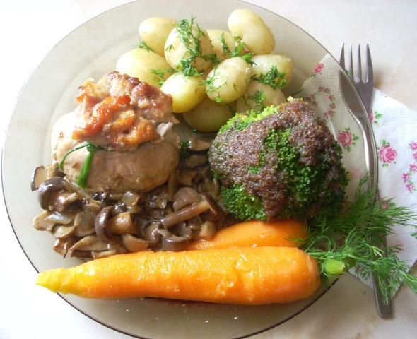 Sakiewki z podgrzybkami