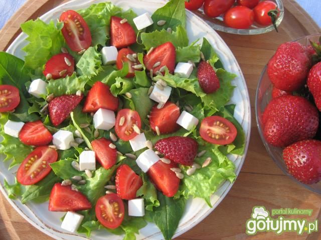 Sałata i szpinak z pomidorkami          Sałata i szpinak z pomidorkami