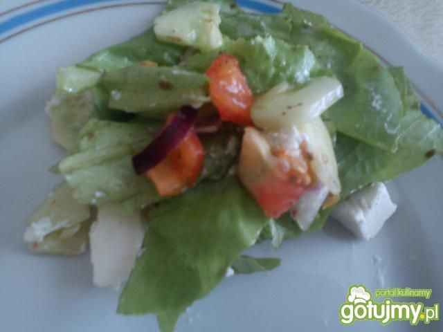 Sałata masłowa z fetą 