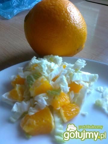 Sałata pekińska z pomarańczą Sałata pekińska z pomarańczą