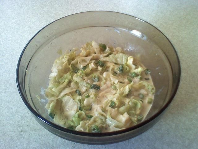 Sałata w śmietanie