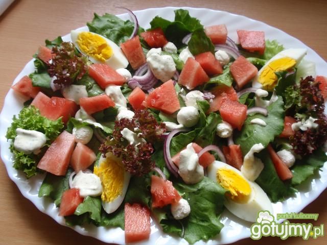 Sałata  z arbuzem Sałata  z arbuzem