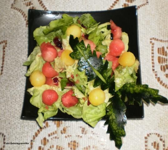 Sałata z arbuzem  Sałata z arbuzem