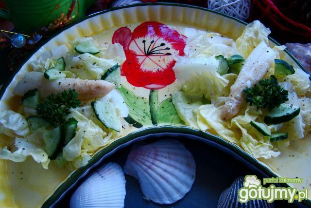 Sałata z gotowanymi szparagami  Sałata z gotowanymi szparagami