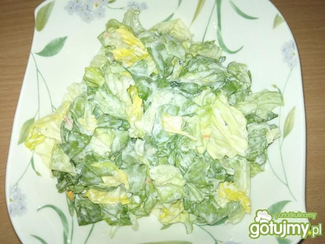 Sałata z jogurtem a'la tzatziki Sałata z jogurtem a'la tzatziki