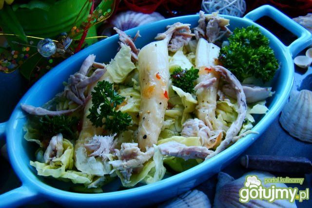 Sałata z kurczaka i szparagów Sałata z kurczaka i szparagów