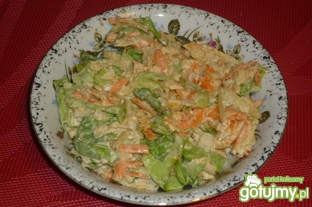 Sałata z marchewką i jabłkiem