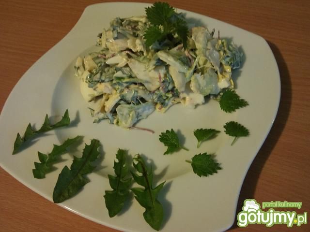 Sałata z mleczem i pokrzywą