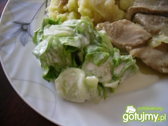 Sałata z ogórkami do obiadu