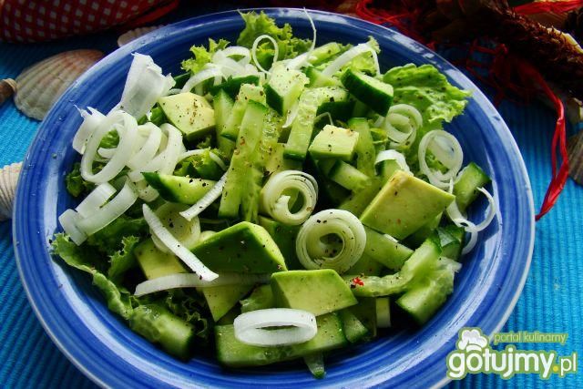 Sałata zielona z awokado  Sałata zielona z awokado