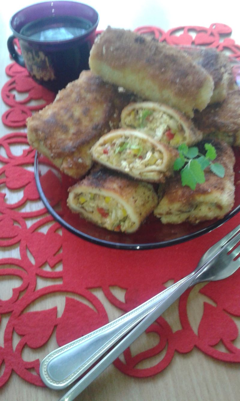 Sałatka a - la gyros w krokietach