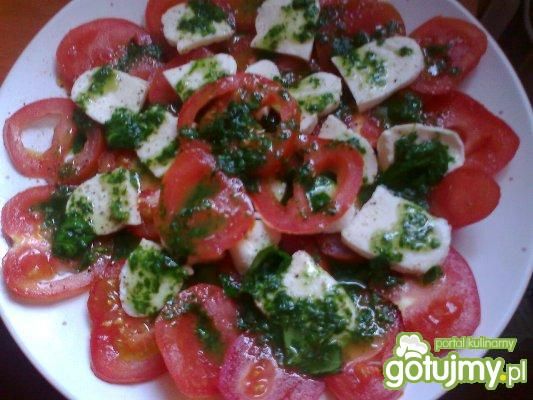 sałatka capreze drugi przepis