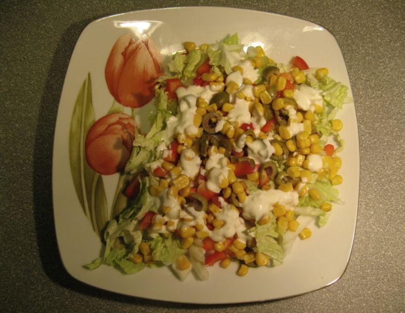 Sałatka "Co nam zostało w lodówce"