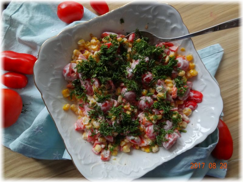 Sałatka czerwono - żółta Sałatka czerwono - żółta