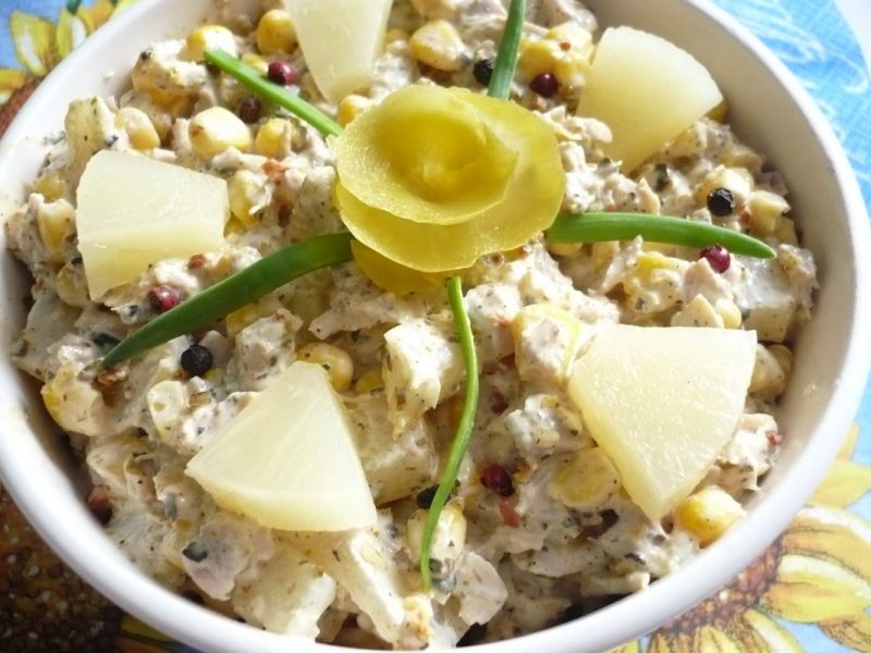 Sałatka drobiowa z pesto Sałatka drobiowa z pesto