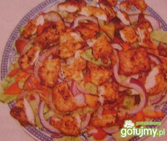 Sałatka drobiowa z warzywami