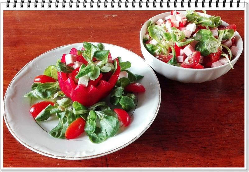 Sałatka Eli w chrupiących miseczkach