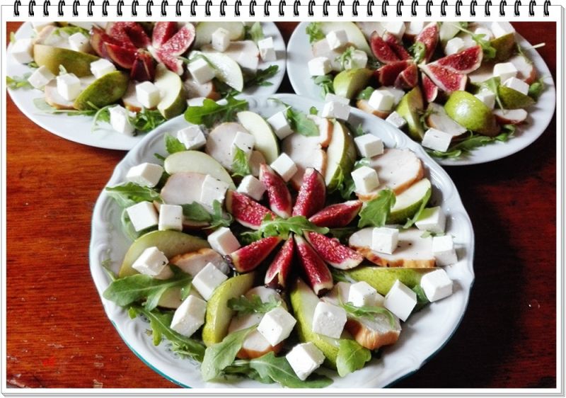 Sałatka Eli z gruszkami i figami