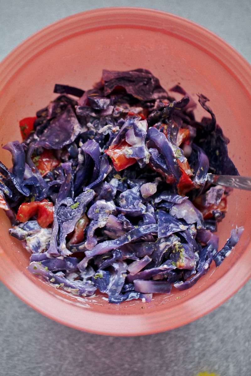 Sałatka fioletowa na ostro