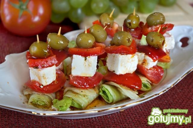 Sałatka grecka na jeden kęs!