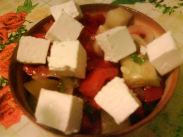 Sałatka grecka po mojemu Sałatka grecka po mojemu