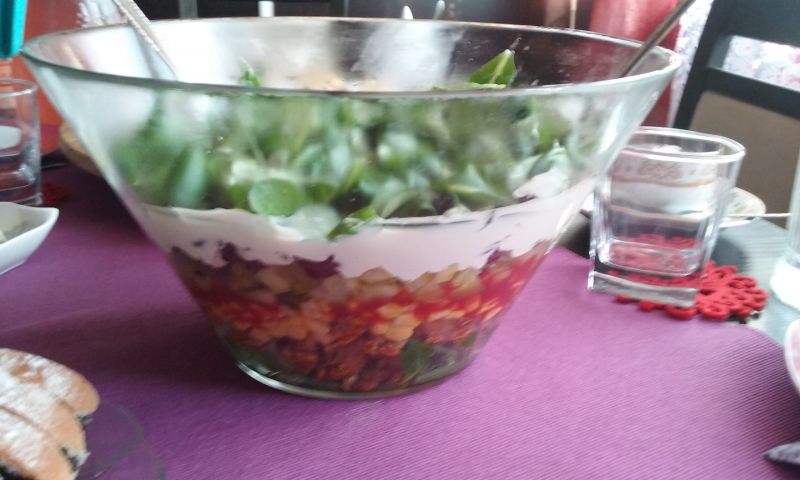 Sałatka gyros z roszponką