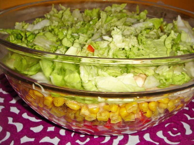 Sałatka gyros z rzodkiewkami