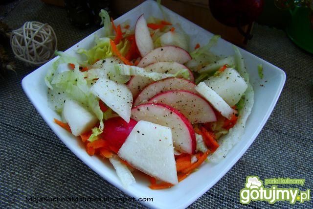 Sałatka jabłkowa z melonem 