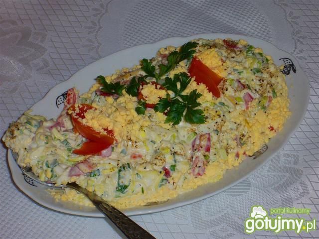 Sałatka jajeczna kokoszka Sałatka jajeczna kokoszka