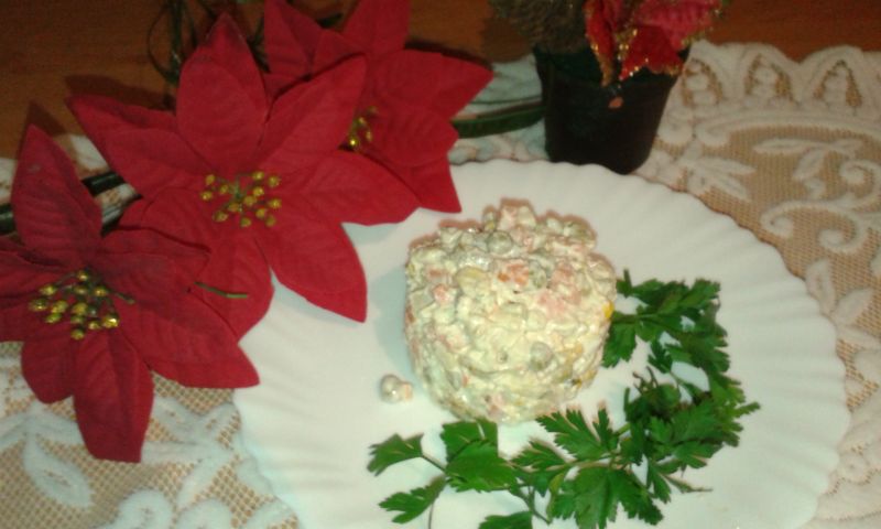 Sałatka jarzynowa na Nowy Rok