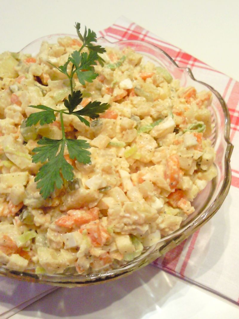 Sałatka jarzynowa na parze